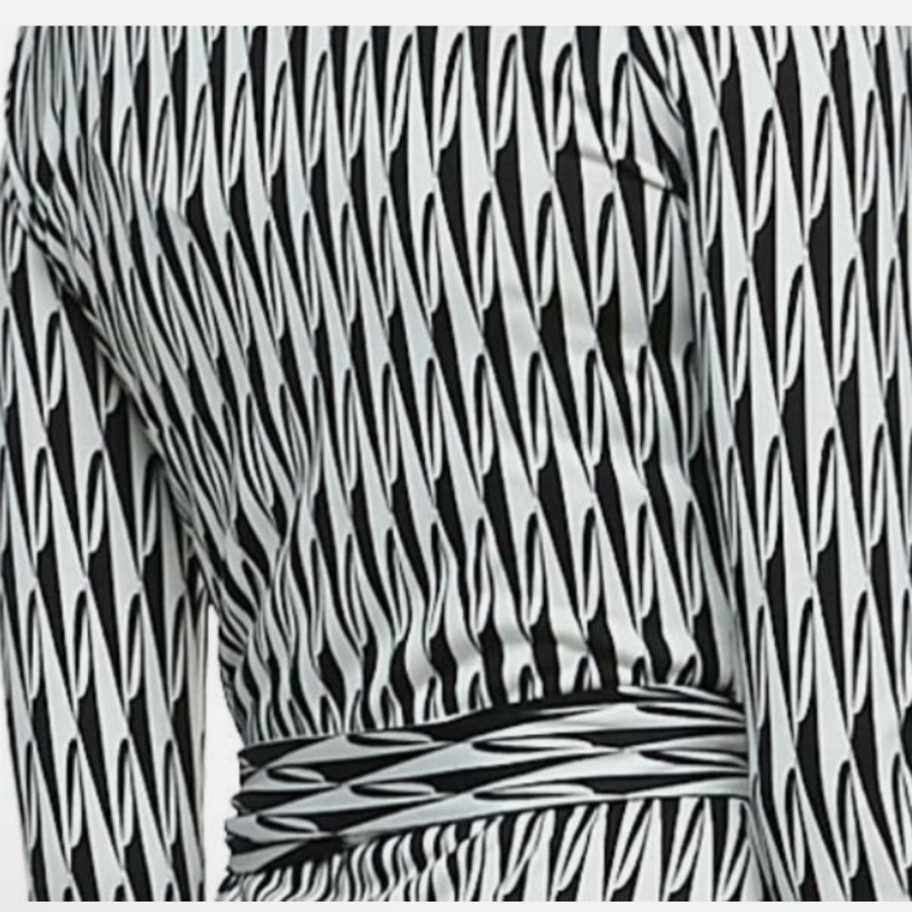 Diane von Furstenberg DVF New‎ Julian Two Silk Wrap Dress Geometric Print 4 $595 - Picture 5 of 16
